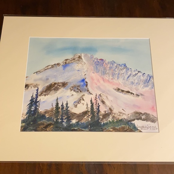 Original Watercolor 16x20 The Glacier - Picture 2 of 8
